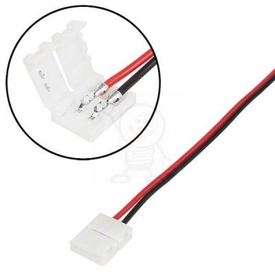 Konektor do taśm LED złącze 8mm kabel zasilający